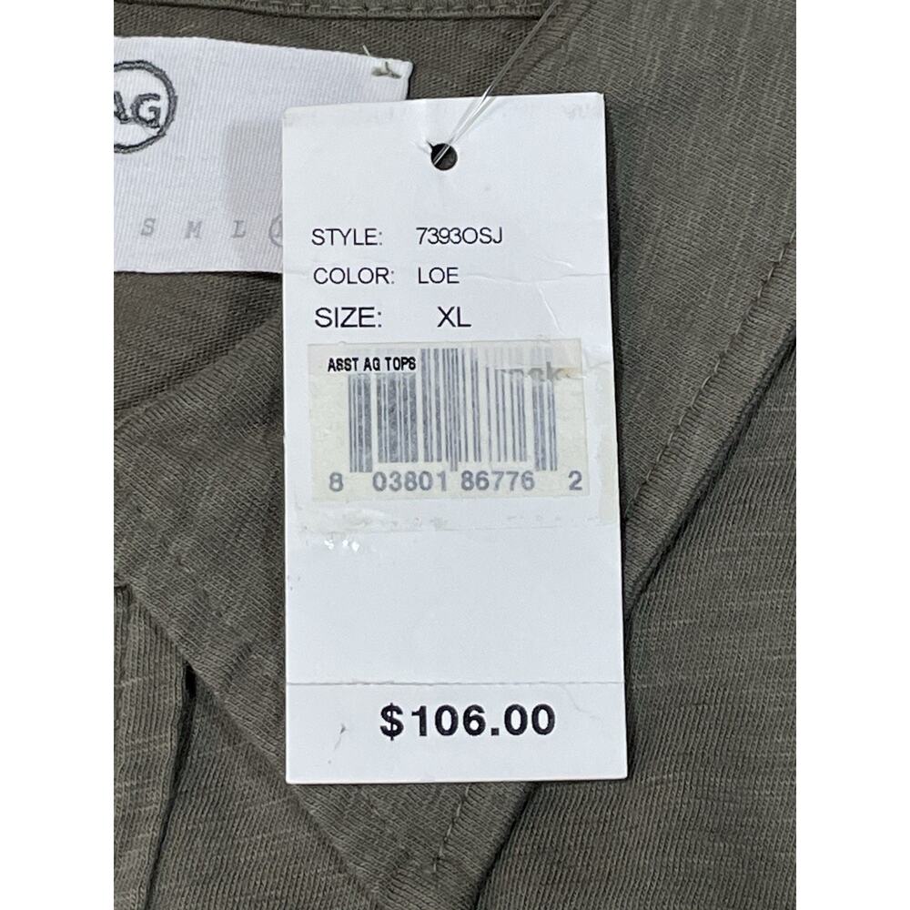 NWT -AG Jeans Classic Dress Shirt, Long-Sleeve Button-Up Men’s XL Olive Green - Picture 8 of 10